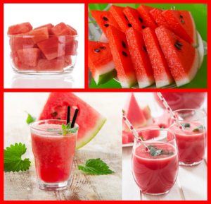 watermelon fruit slush